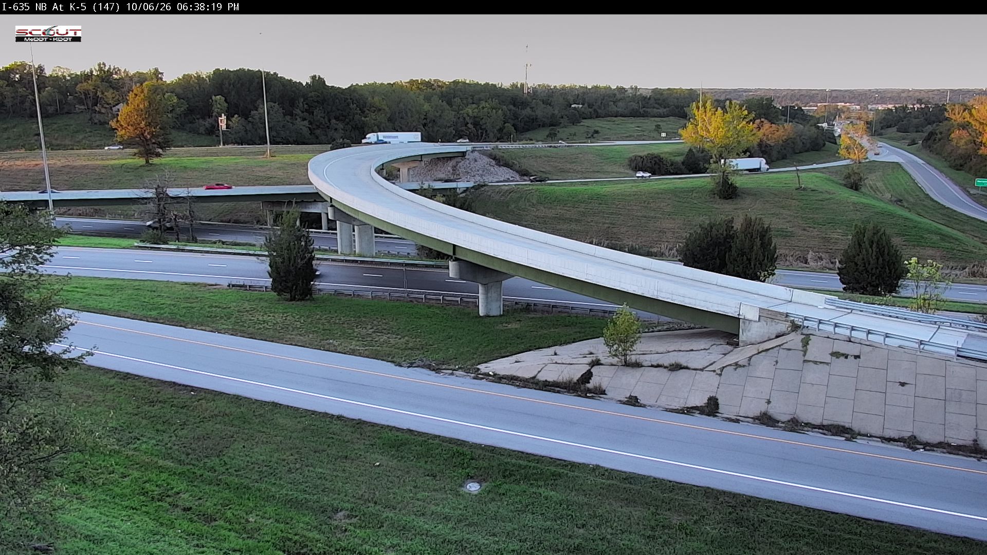 I-635 N @ at K-5 live camera view