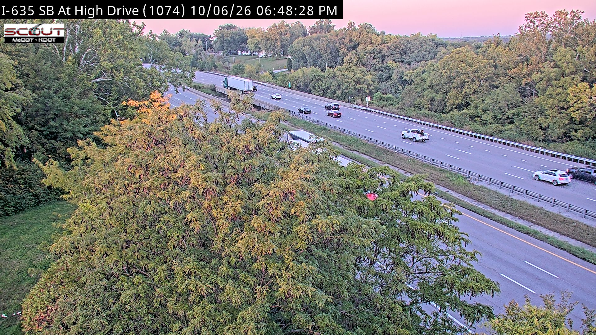 I-635 S @ High Drive live camera view