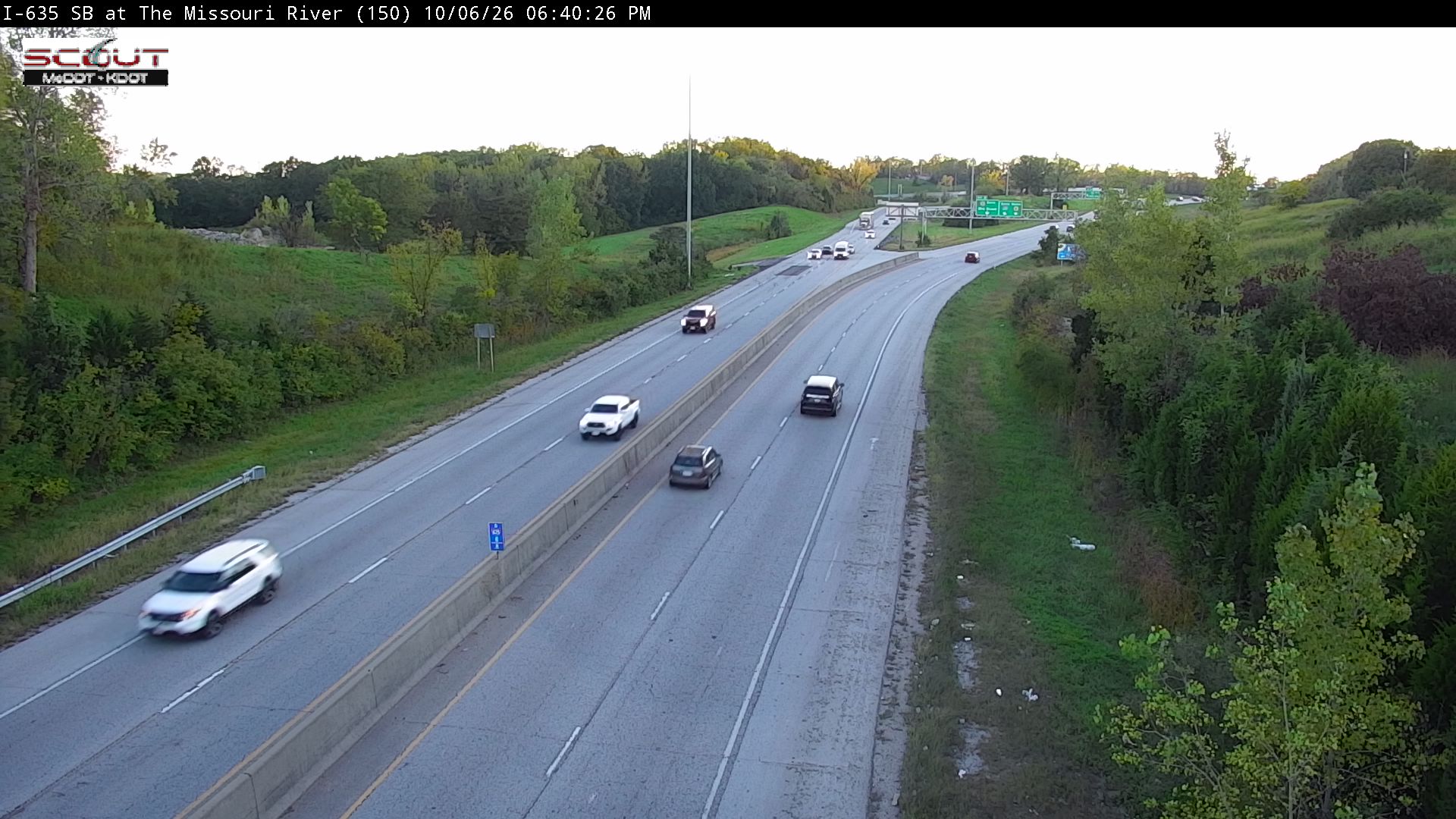 I-635 S @ Missouri River live camera view
