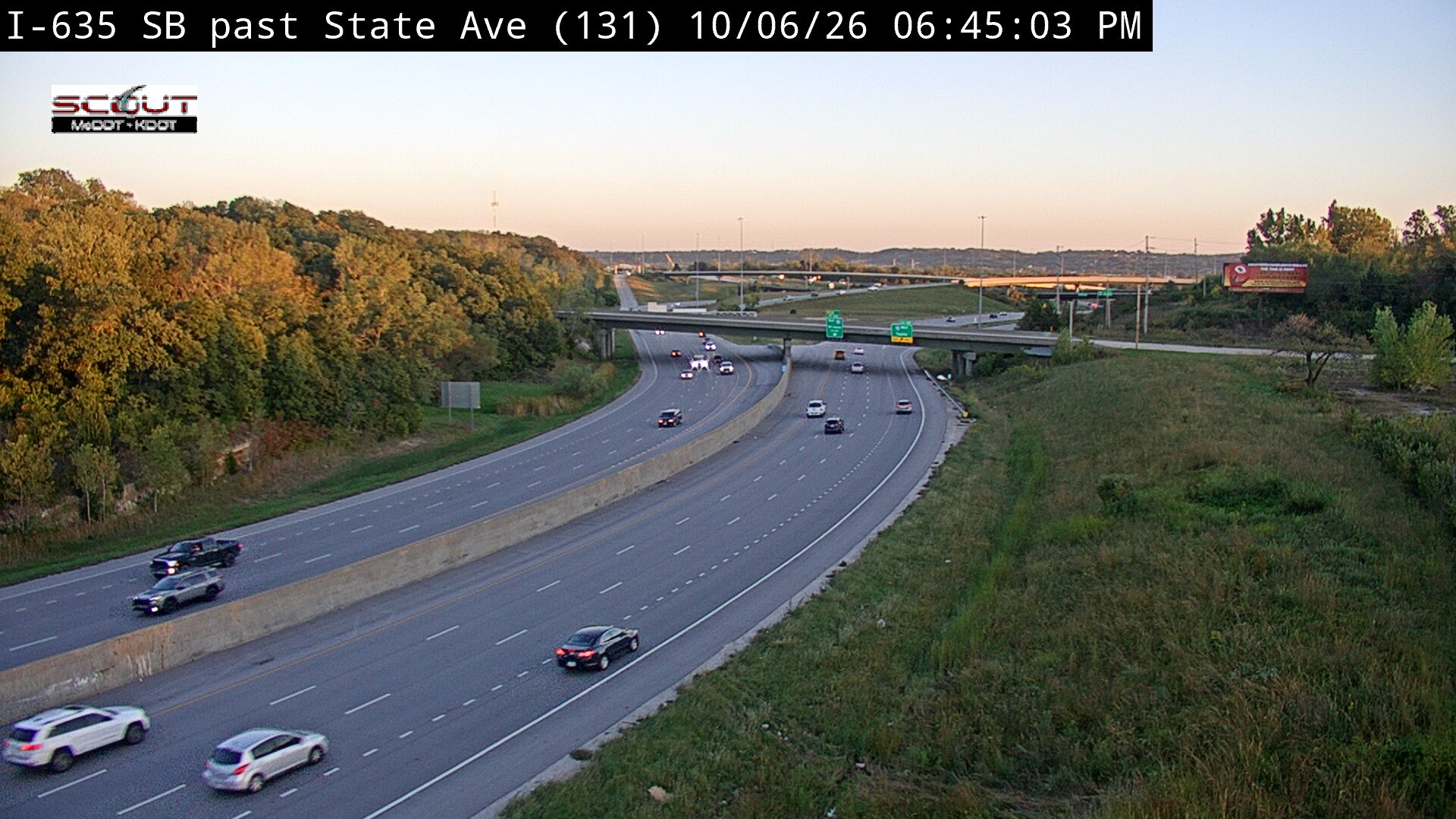 I-635 S @ S of State Ave live camera view