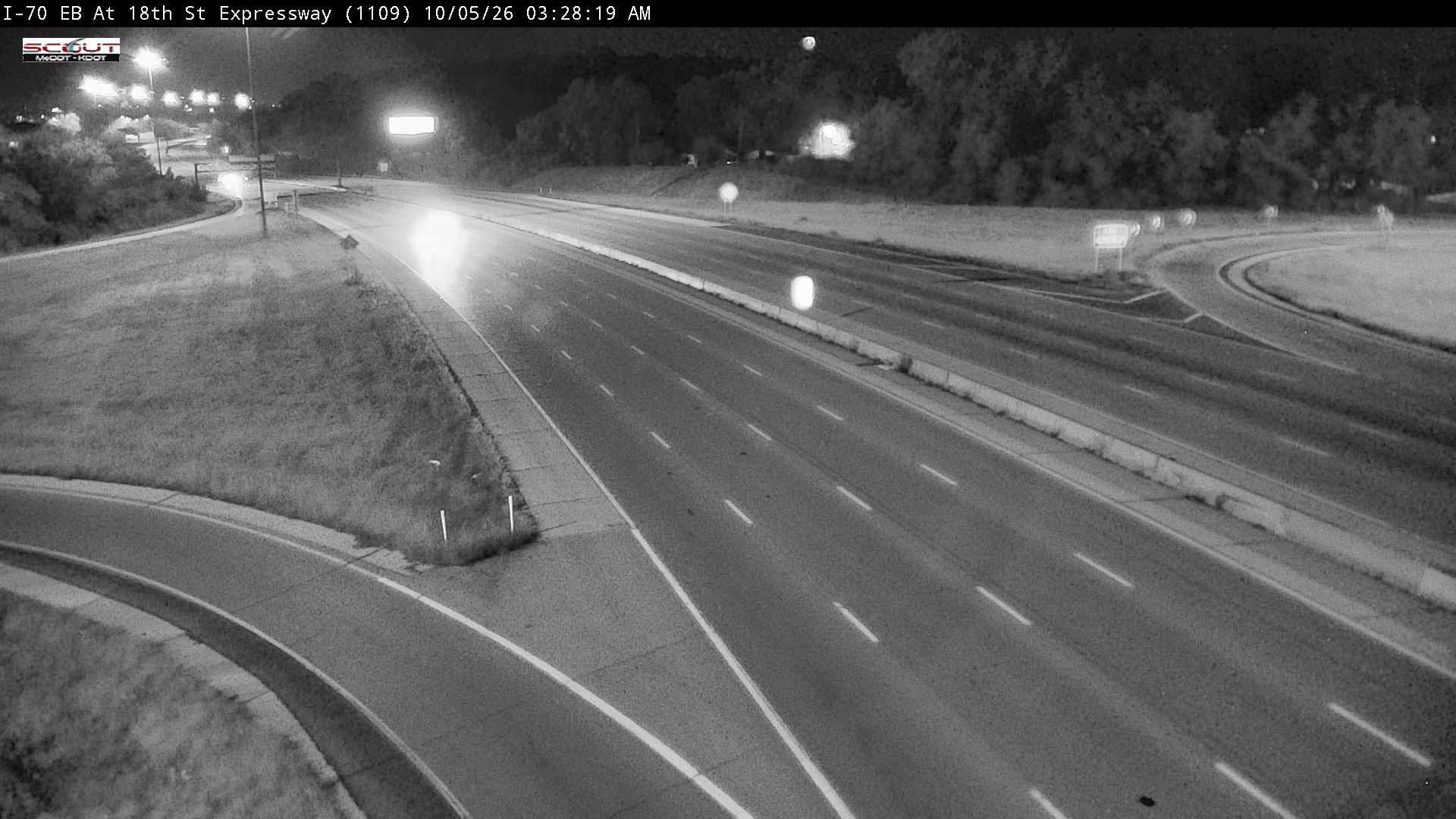 I-70 E @ 18th Street live camera view
