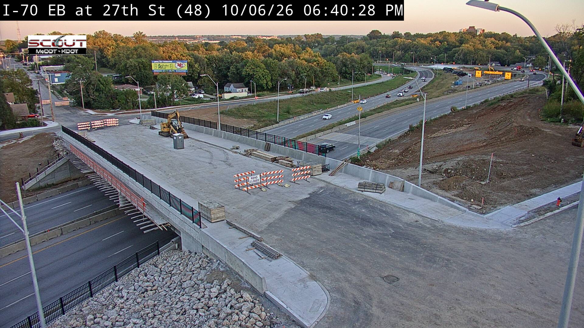 I-70 E @ 27TH ST live camera view