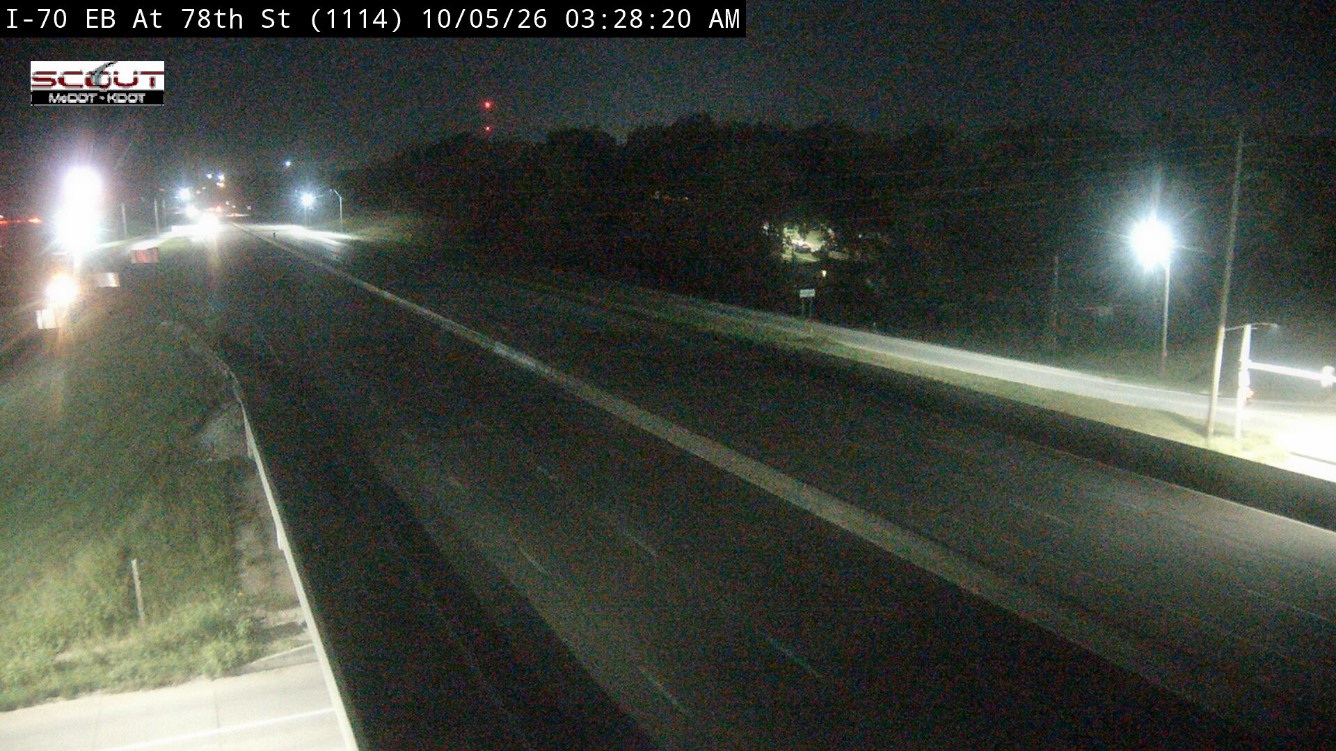 I-70 E @ 78th Street live camera view