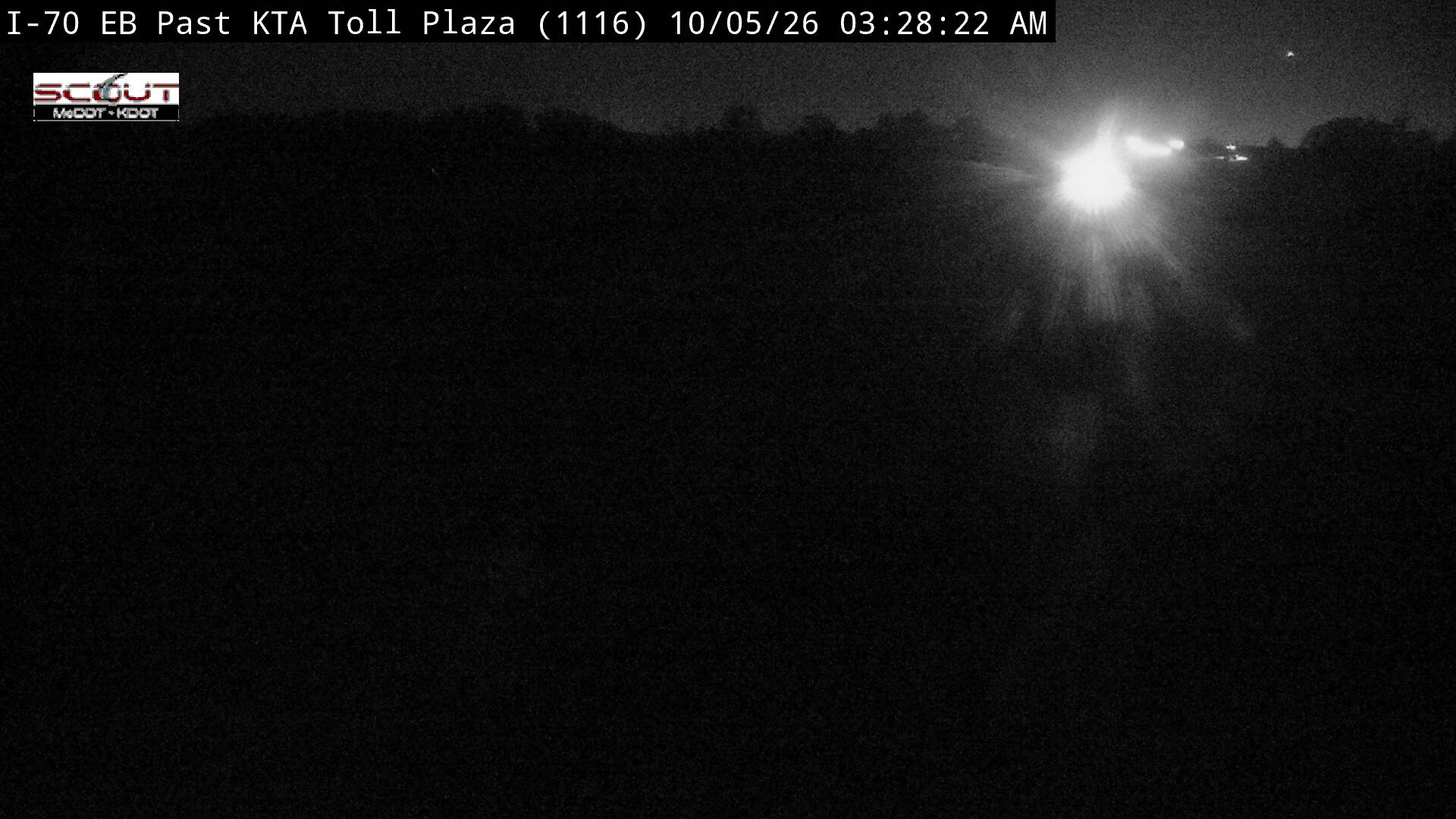 I-70 E @ East of KTA Toll Plaza live camera view