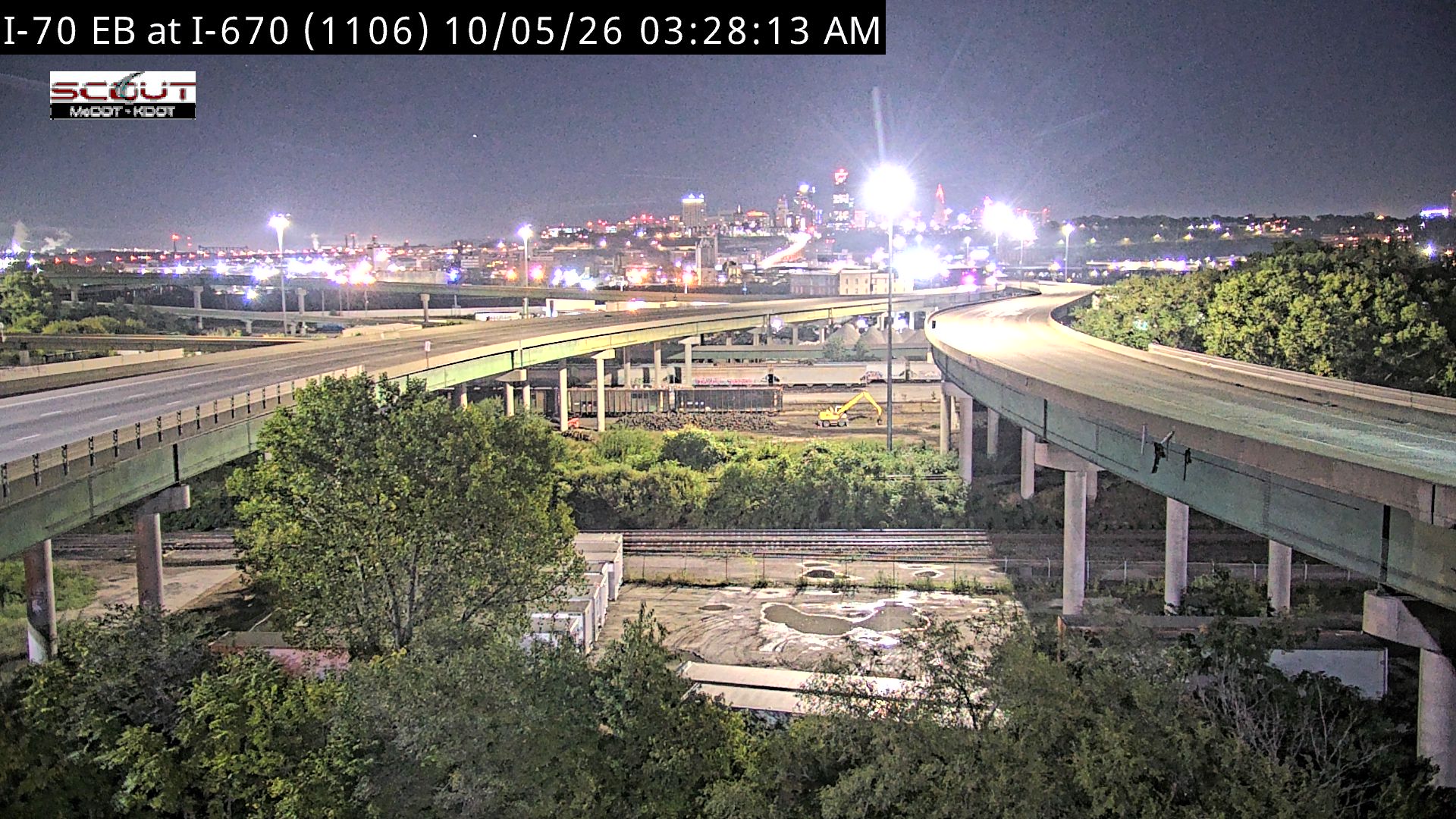 I-70 E @ I-670 live camera view