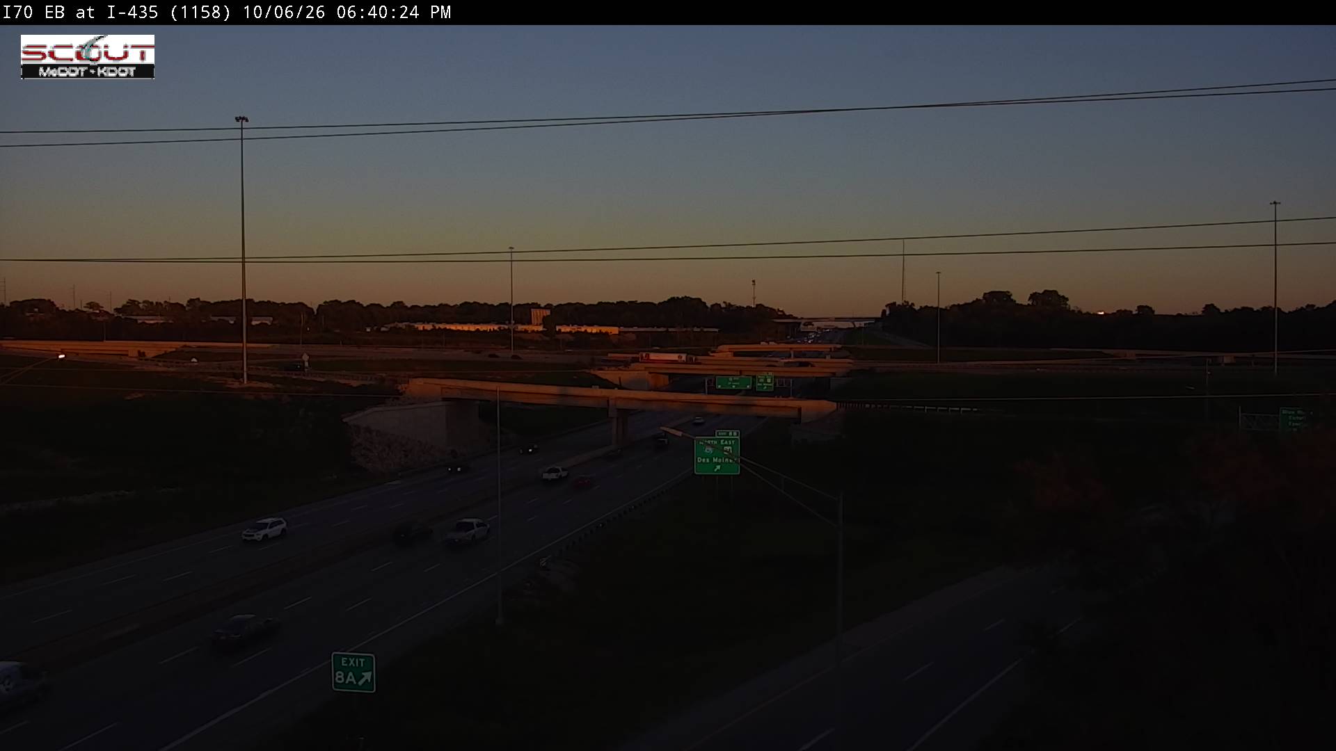 I-70 EB @ I-435 live camera view