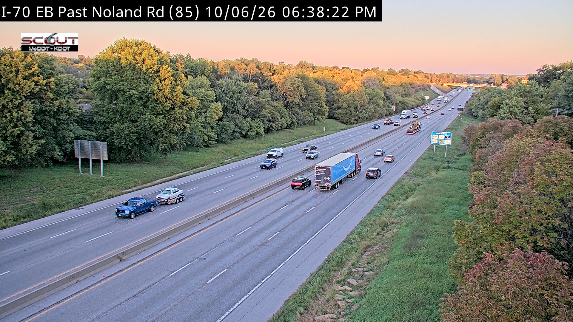 I-70 EB Past Noland Road live camera view