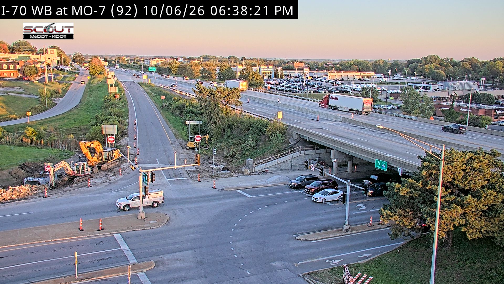 I-70 W @ 7 HWY live camera view