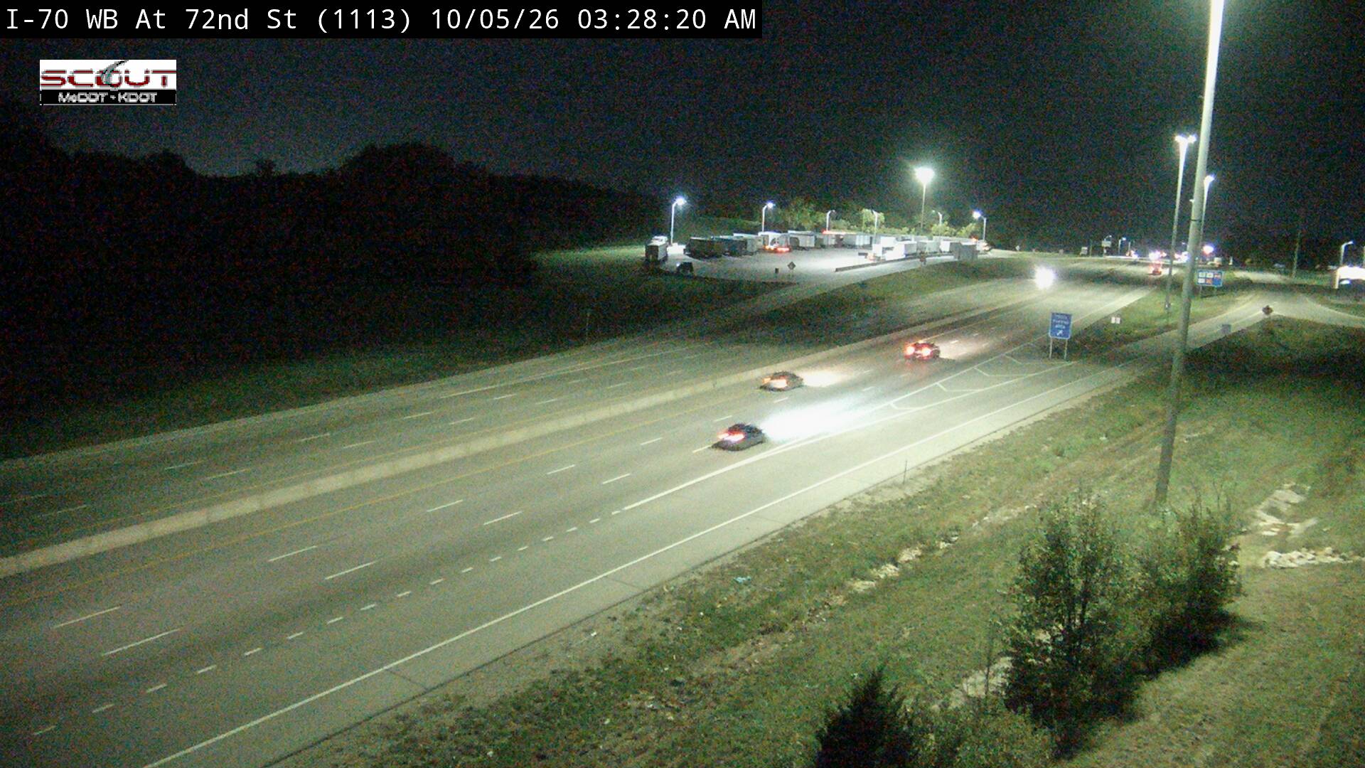 I-70 W @ 72nd Street live camera view