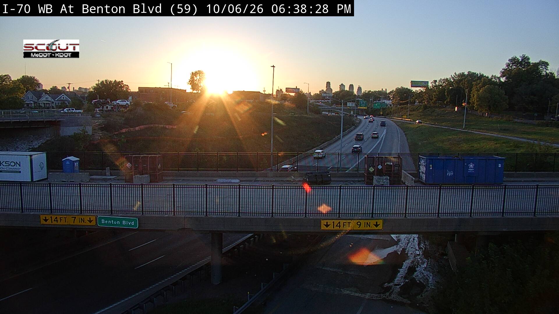 I-70 W @ Benton Blvd live camera view