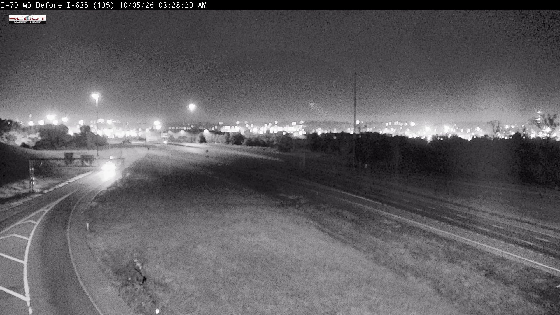 I-70 W @ East of I-635 live camera view