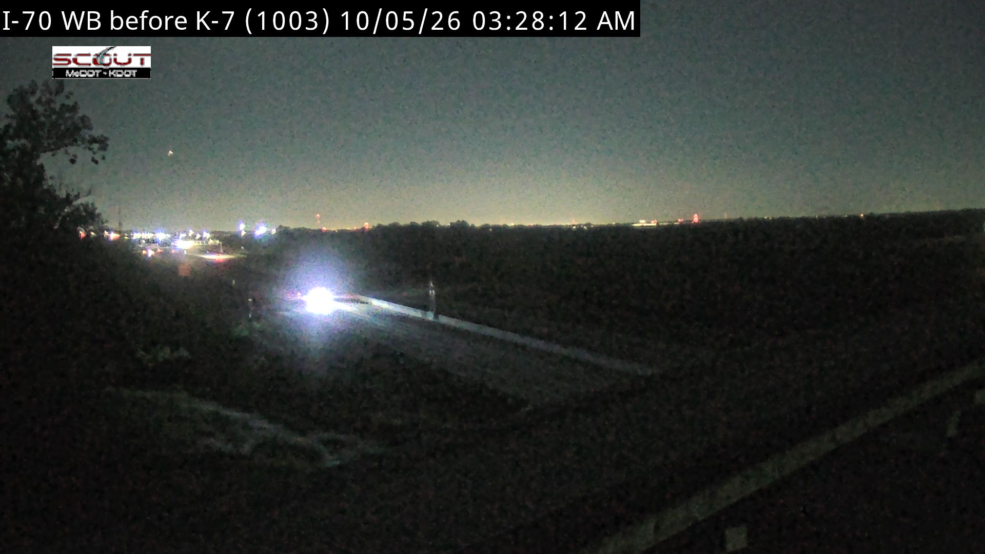 I-70 W @ East of K-7 live camera view