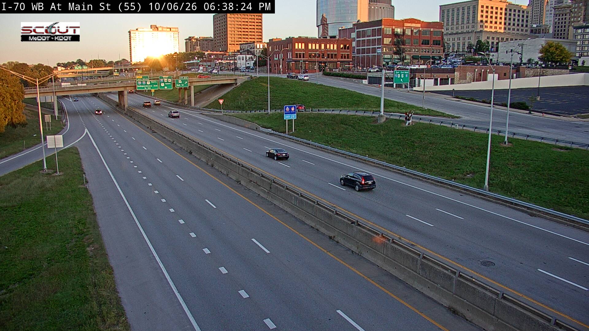 I-70 W @ Main live camera view