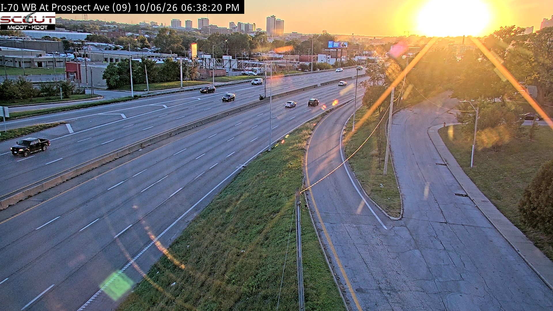 I-70 W @ Prospect Ave live camera view