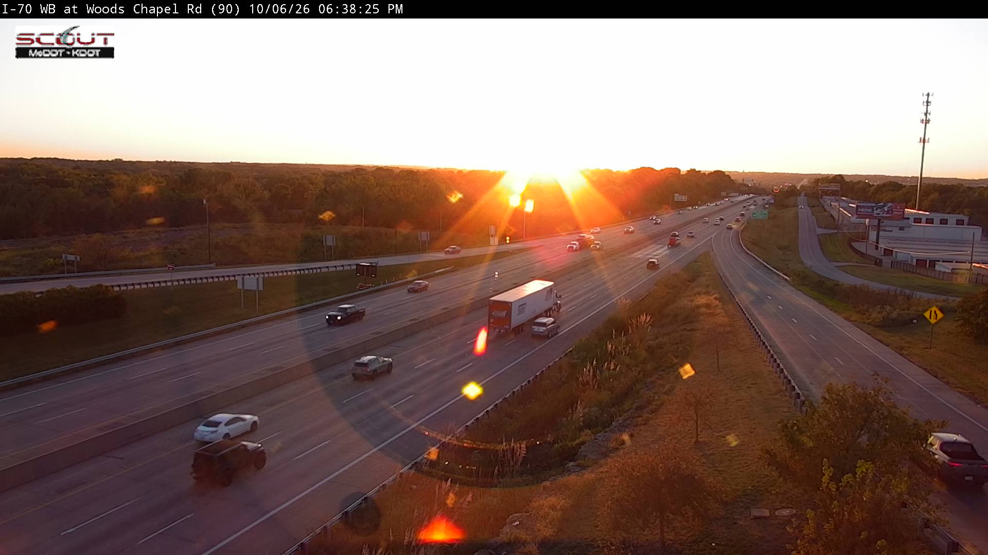 I-70 W @ Woods Chapel live camera view