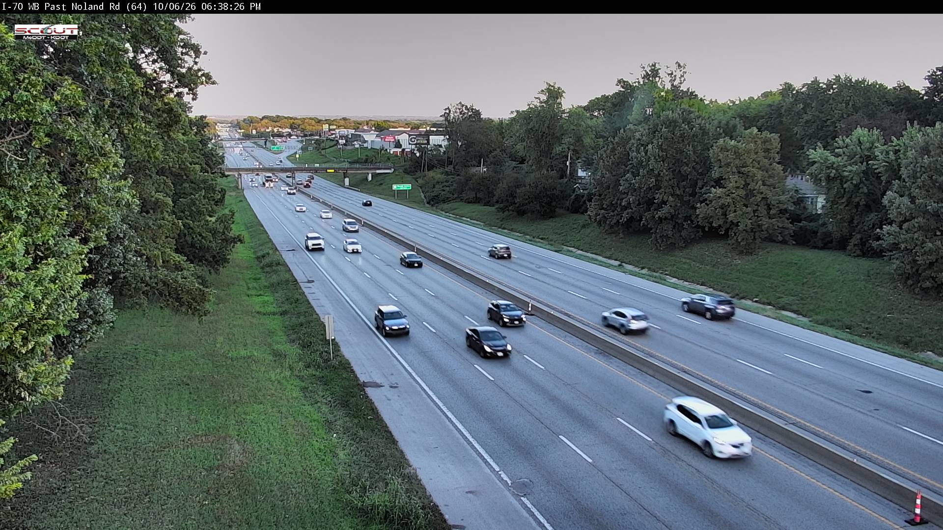 I-70 WB W of Noland Road live camera view