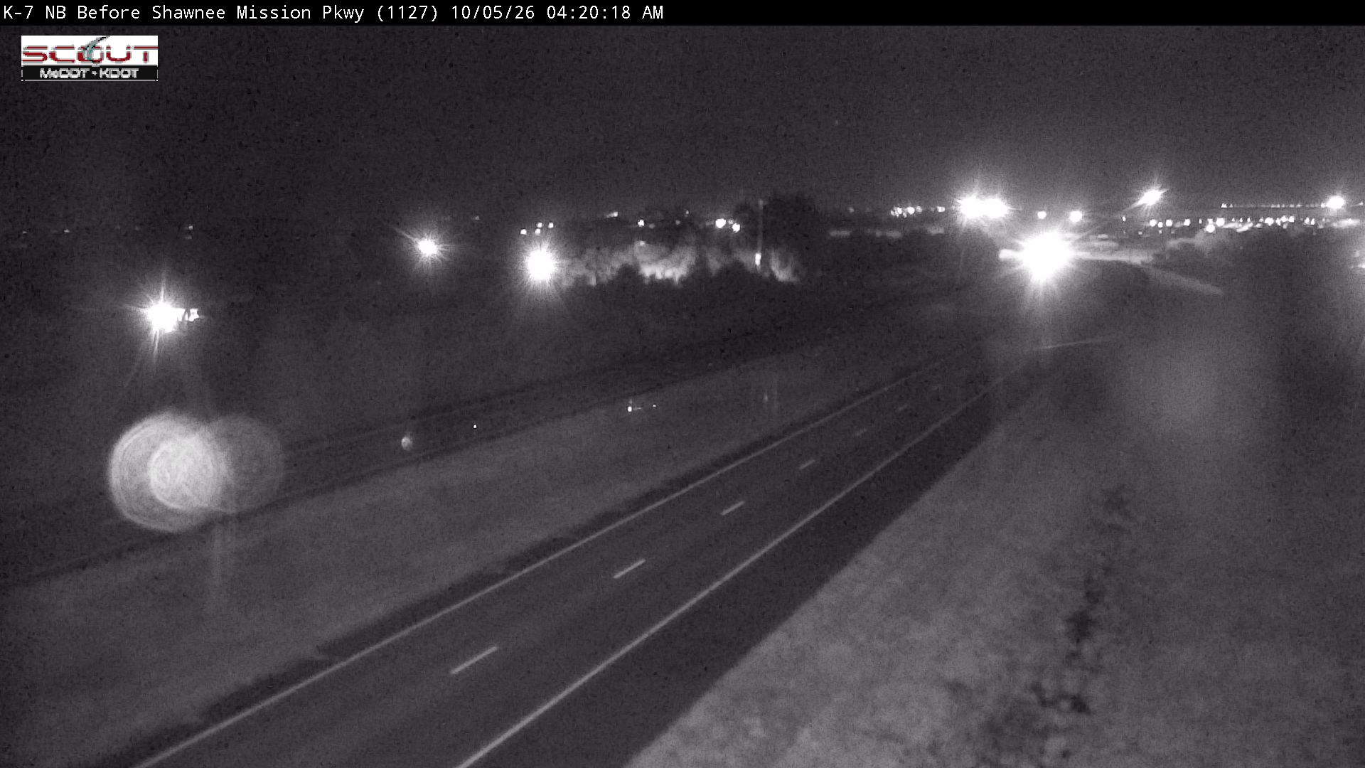 K-7 N @ S of Shawnee Mission Parkway live camera view