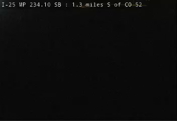 I-25 MP 234.10 SB, 1.3 miles S of CO 52 live camera view