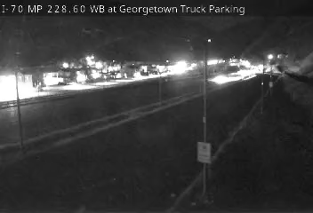 I-70 MP 228.60 WB at Georgetown Truck Parking E live camera view