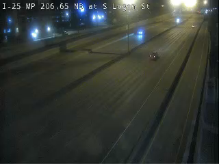 I-25 MP 206.65 NB at S Logan St live camera view
