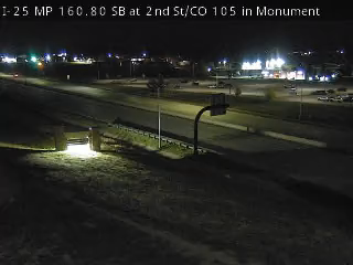 I-25 MP 160.80 NB, 0.1 miles N of CO 105 in Monument live camera view
