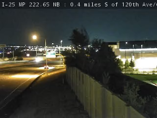 I-25 MP 222.65 NB, 0.4 miles S of 120th Ave/CO 128 live camera view