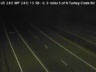 US 285 MP 243.15 SB, 0.9 miles S of N Turkey Creek Rd live camera view
