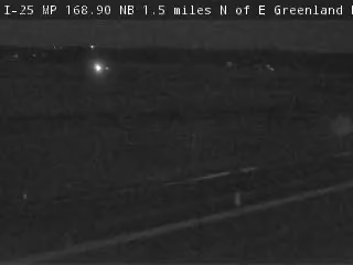 I-25 MP 168.90 NB, 1.5 miles N of E Greenland Rd live camera view