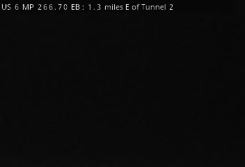 US 6 MP 266.70 EB, 1.3 miles E of Tunnel 2 live camera view