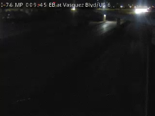 I-76 MP 9.45 EB at Vasquez Blvd/US 6 live camera view