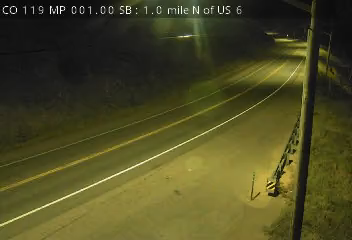 CO 119 MP 1.00 SB, 1.0 mile N of US 6 live camera view
