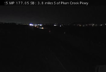 I-25 MP 177.05 SB, 3.8 miles S of Plum Creek Pkwy live camera view