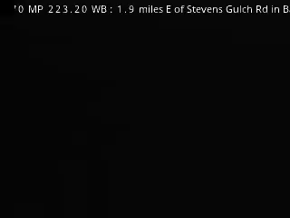 I-70 MP 223.20 WB, 1.9 miles E of Stevens Gulch Rd in Bakerville live camera view