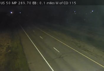 US 50 MP 289.70 EB, 0.1 miles W of CO 115 live camera view