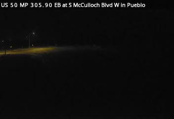 US 50 MP 305.90 EB at S McCulloch Blvd W in Pueblo live camera view