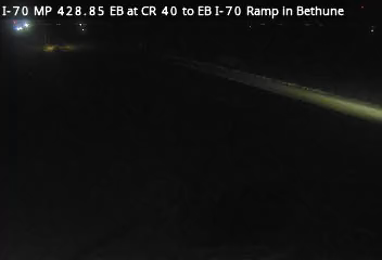 I-70 MP 428.85 EB at CR 40 to EB I-70 Ramp in Bethune live camera view