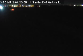 I-70 MP 296.25 EB, 1.3 miles E of Watkins Rd live camera view