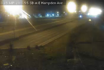 I-25 MP 201.55 SB at E Hampden Ave live camera view