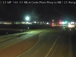 I-25 MP 188.50 NB at Castle Pines Pkwy to NB I-25 Ramp live camera view
