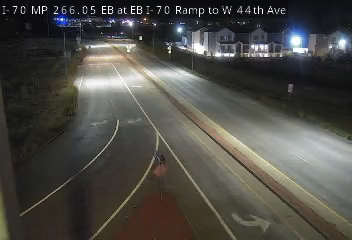 I-70 MP 266.05 EB at EB I-70 Ramp to W 44th Ave live camera view