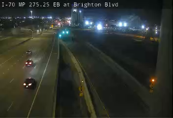 I-70 MP 275.25 EB at Brighton Blvd live camera view