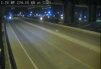 I-70 MP 274.10 EB at I-25 live camera view