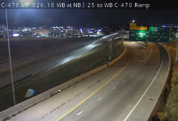 C-470 MP 26.10 WB at NB I-25 to WB C-470 Ramp live camera view