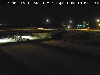 I-25 MP 268.40 SB at E Prospect Rd in Fort Collins live camera view