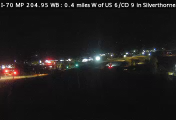 I-70 MP 204.95 EB, 0.4 miles W of US 6/CO 9 in Silverthorne live camera view
