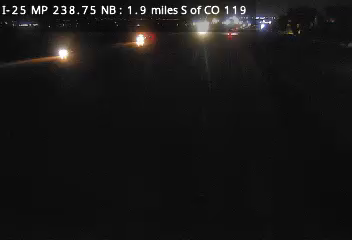 I-25 MP 238.75 NB, 1.9 miles S of CO 119 live camera view