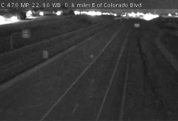 C-470 MP 22.90 WB, 0.8 miles E of Colorado Blvd live camera view