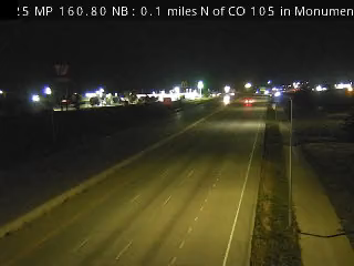 I-25 MP 160.80 SB at 2nd St/CO 105 in Monument live camera view