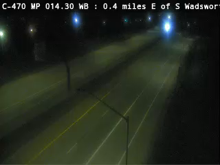 C-470 MP 13.40 WB, 0.4 miles E of S Wadsworth Blvd/CO 121 live camera view