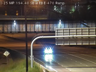 I-25 MP 194.40 SB, SB I-25 Ramp to EB E-470 live camera view